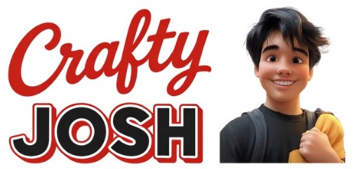 Crafty Josh logo with character illustration