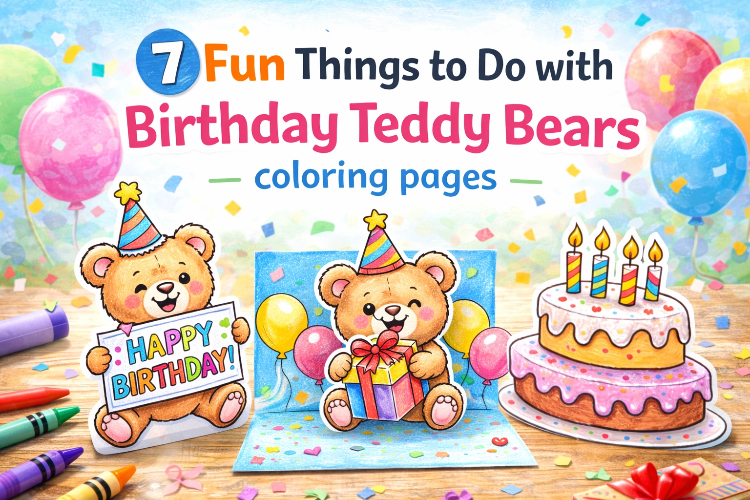 7 Things to do with Birthday Teddy Bears prints
