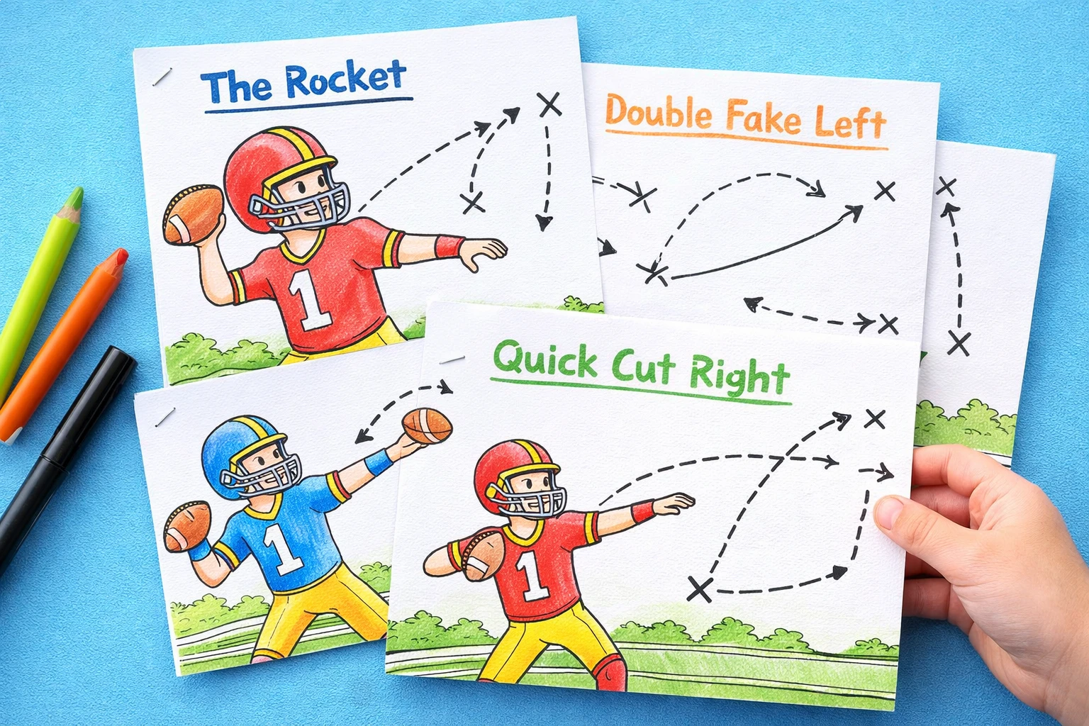 Create plays with coloring pages