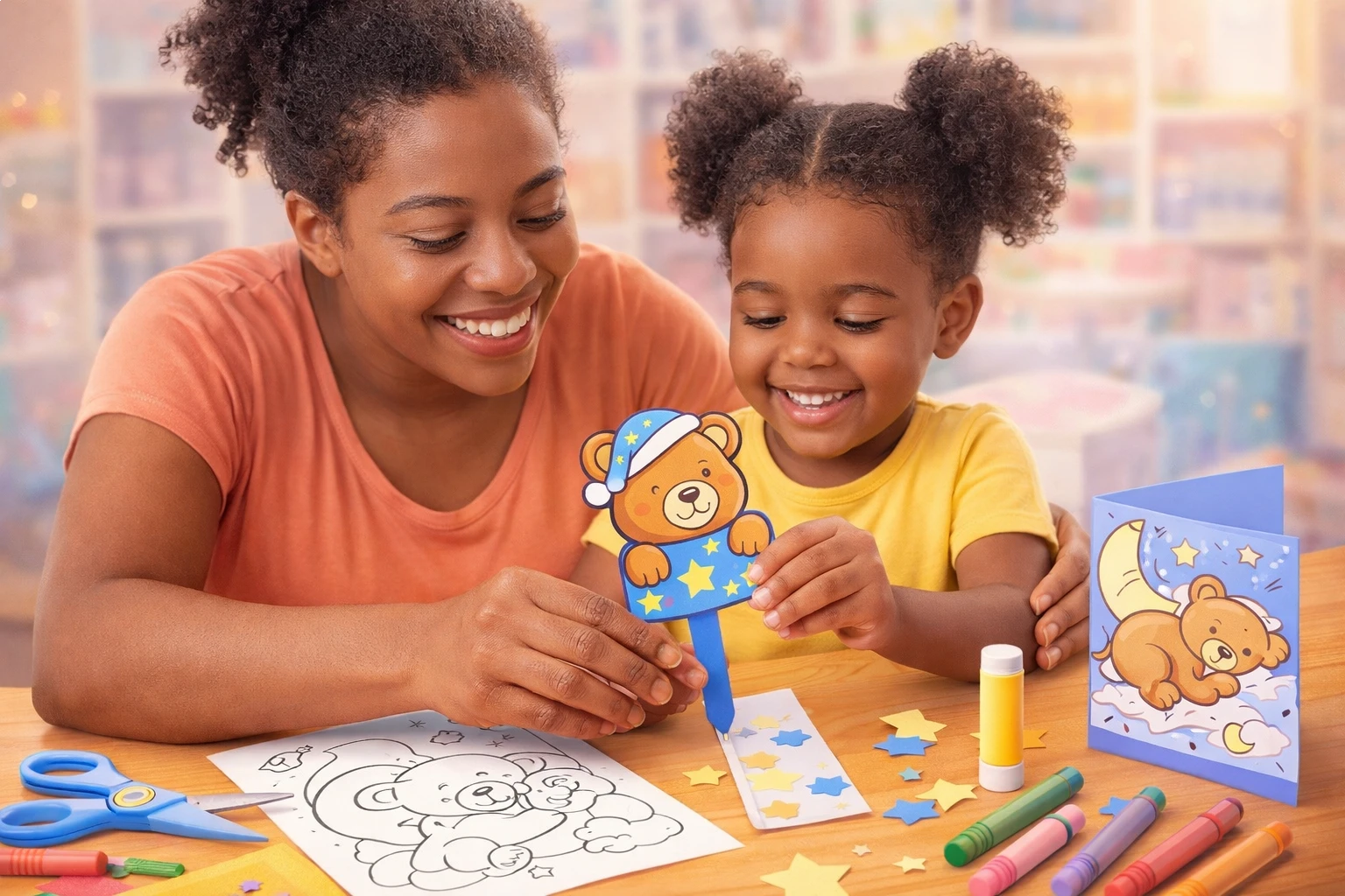 Sleepy Teddy Bear Craft Fun