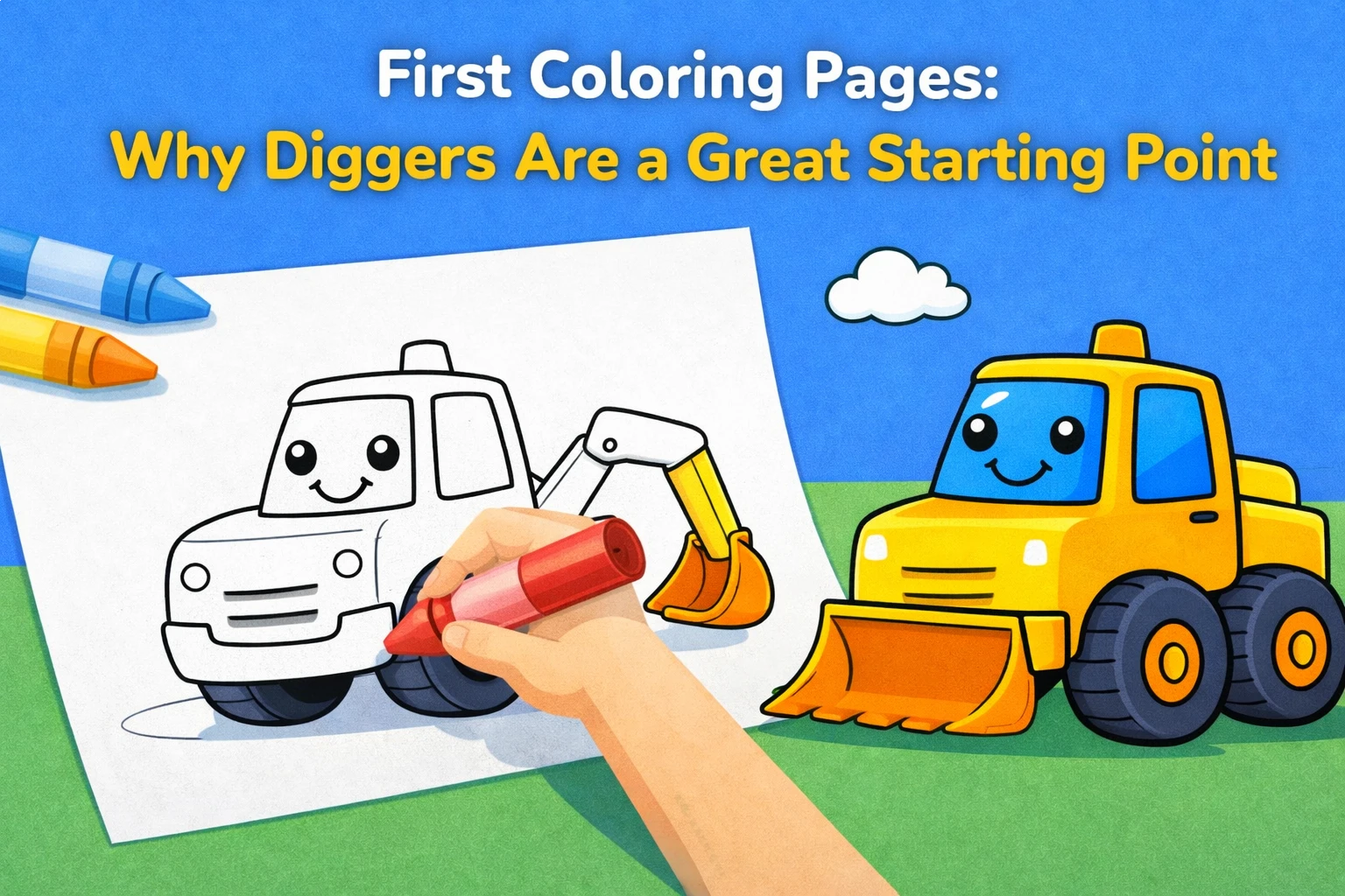 Easy Digger Coloring Pages
