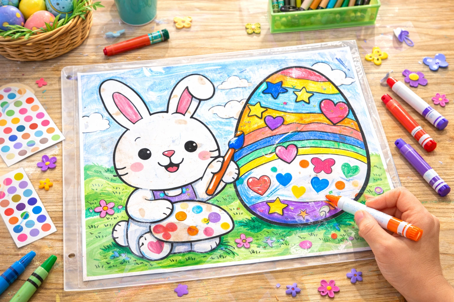 50 Easter Bunnies coloring pages - Free PDF Printables