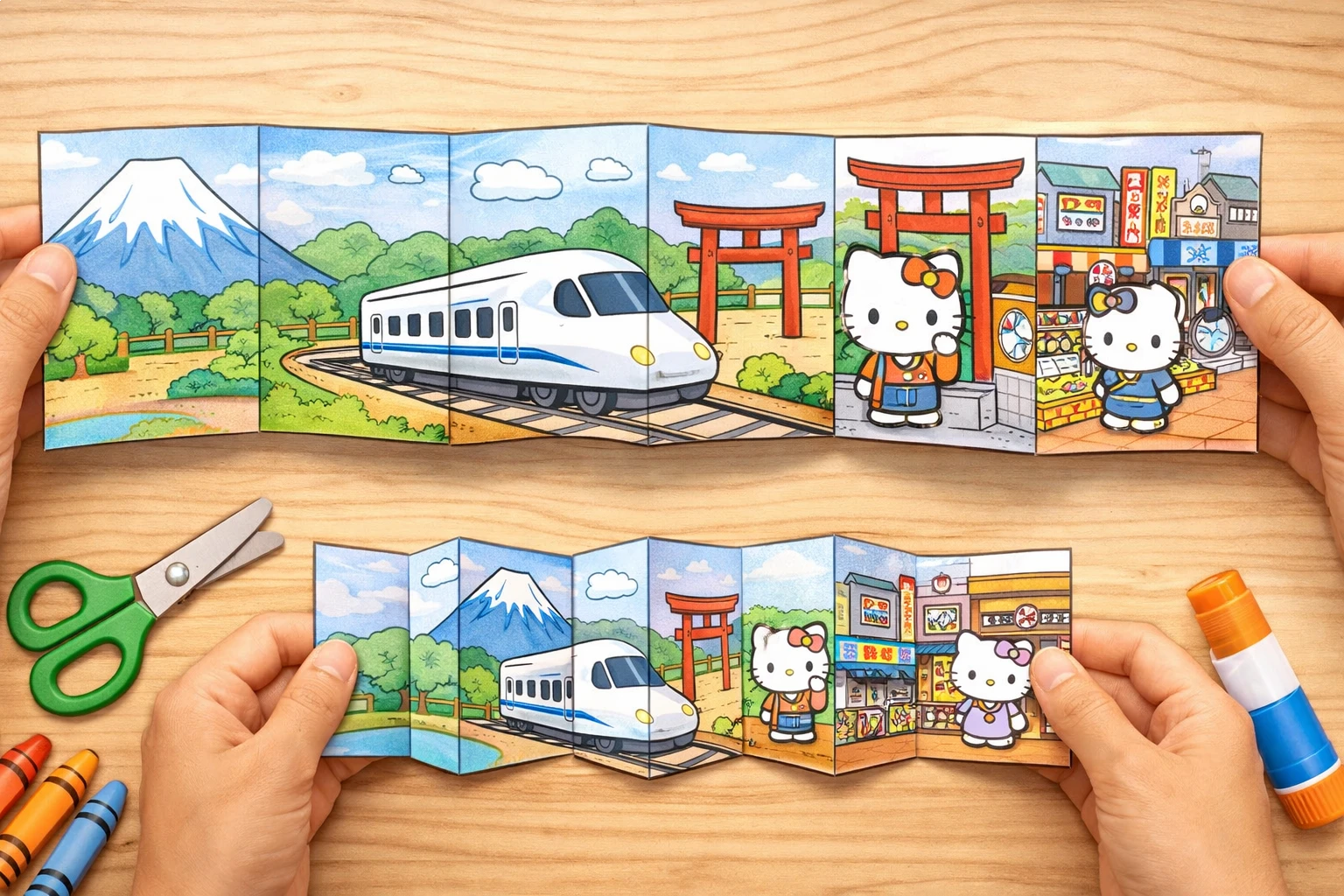 Japan Travel Strip Craft
