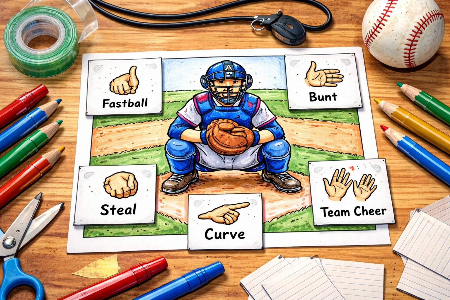 Little League Baseball crafting
