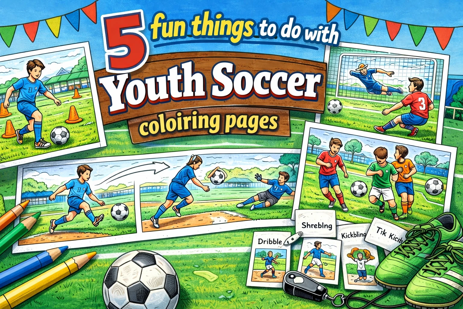 Youth Soccer coloring pages